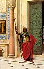Ludwig Deutsch Canvas Paintings - A Nubian Guard